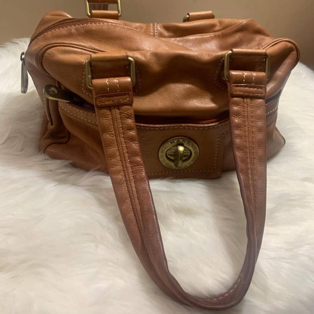 MARC JACOBS BY MARC JACOBS LEATHER BROWN SATCHEL